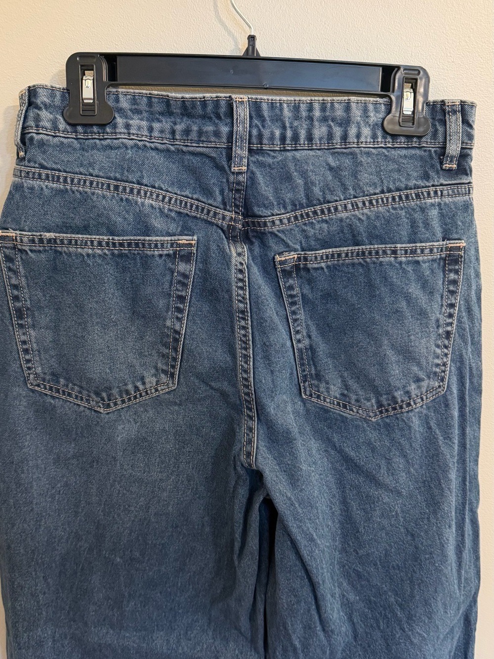 H&M Divided High Waist Wide Leg Ankle Jeans - 6 - Picture 9 of 11